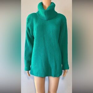 Vintage Ellemenno Women's Sweater Size M Turtleneck Pullover Long Sleeve Knit